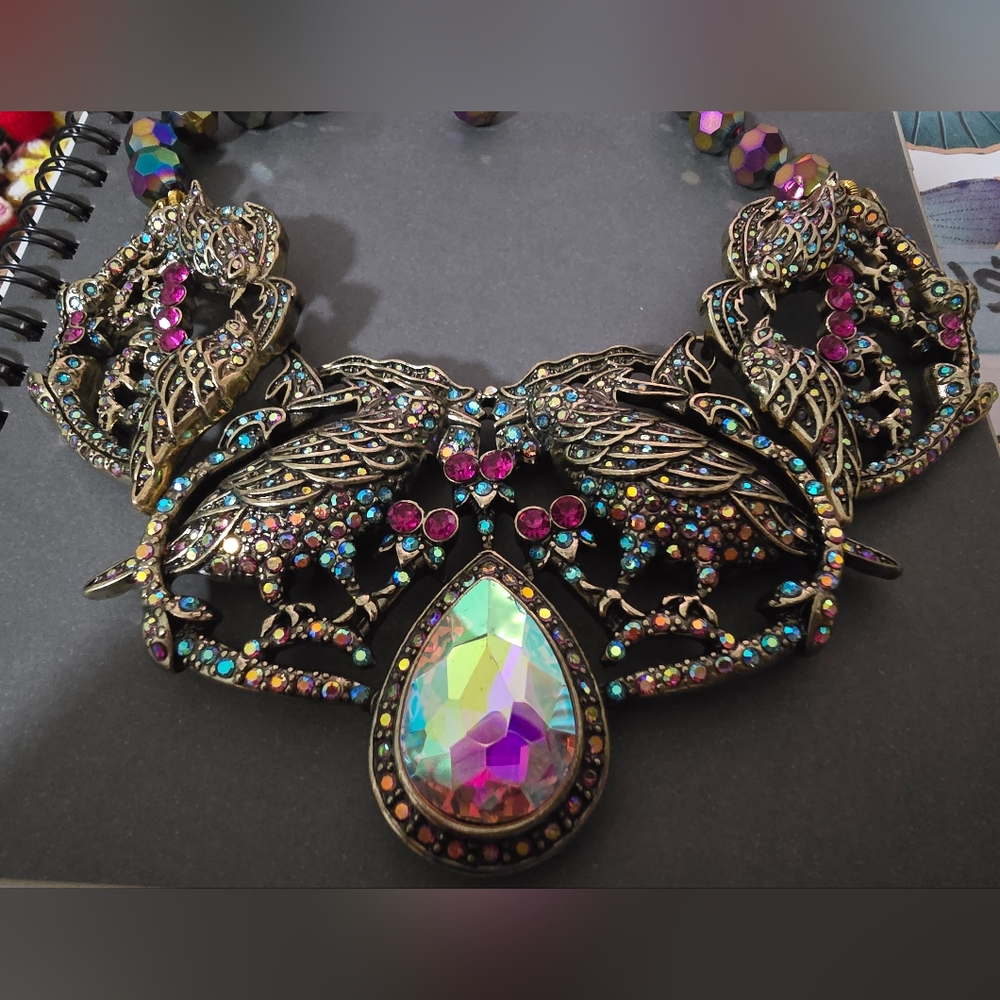 Gorgeous Bird Statement Necklace - image 3